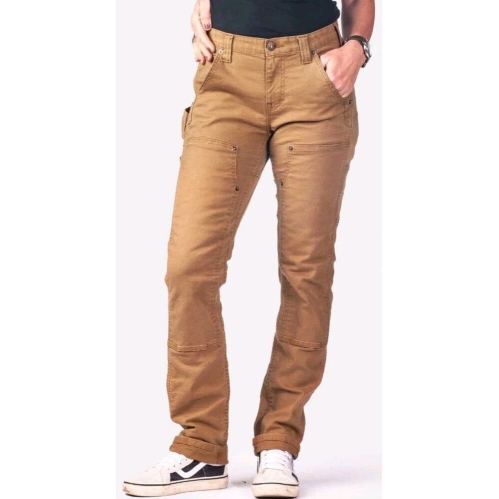 Dovetail Workwear Pants Maven X Saddle Brown Canvas 00x30 Slim Fit